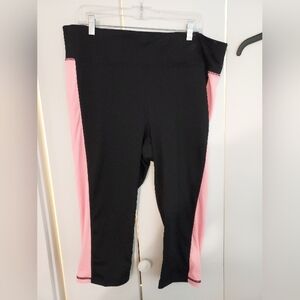 Ideology Black and Pink Track Pants with Athletic Design